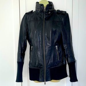 MACKAGE BLACK LEATHER JACKET